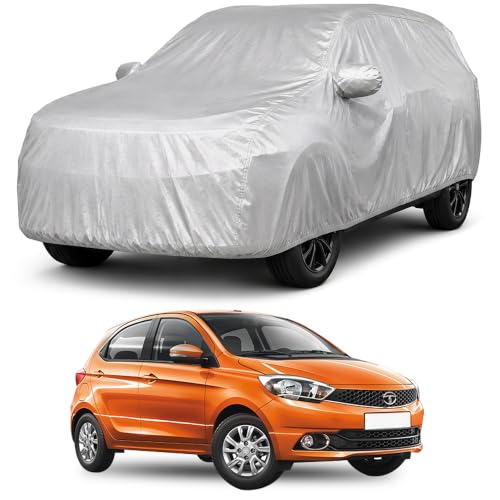 Image of Autofact Car Body Cover Compatible with Tiago 2012-2025 | Custom Fit Car Cover | 100% Water-Resistant| Triple-Stitched Lightweight Fabric | Dustproof | Indoor & Outdoor Use | Elastic Bottom