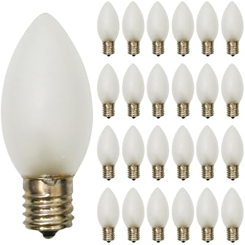 GOOTHY C9 Frosted White Replacement Light Bulbs Cover