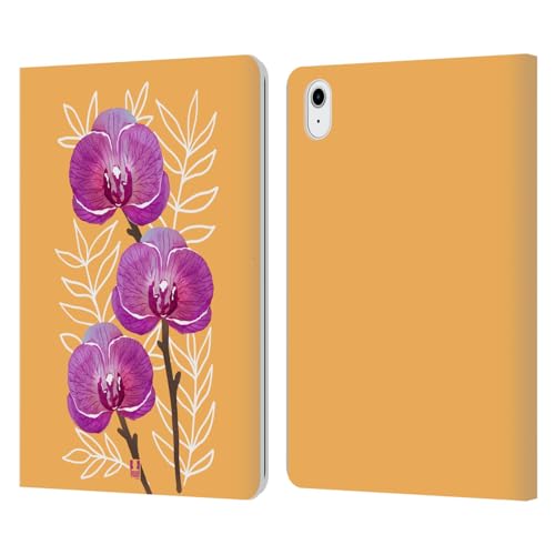Coque cuir iPad Air 11 luxe aux finitions orchidées délicates