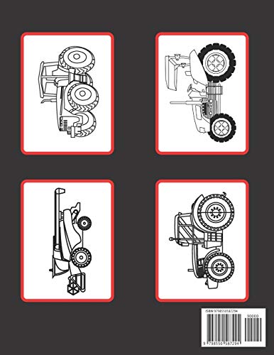 Tractor Coloring Book: Farm Vehicles And Tractors In Farming Life Scenes, Gift For Kids And Toddlers - Image 2