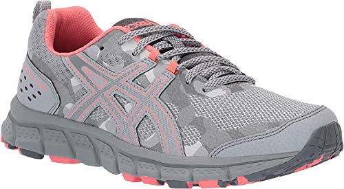 ASICS Women's Gel-Scram 4 Running Shoes, 10.5M, MID Grey/Stone Grey