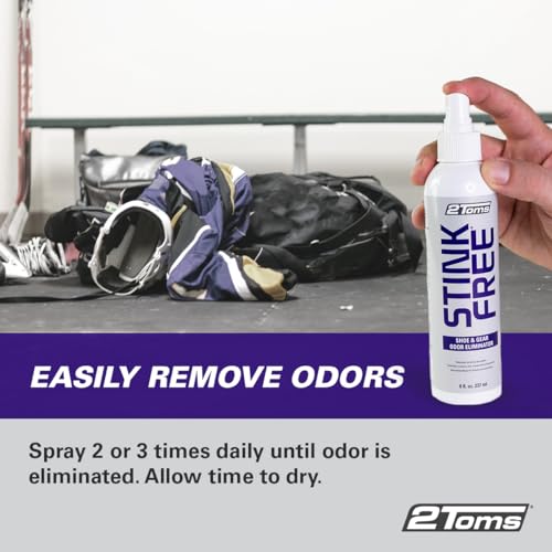 Image of 2Toms StinkFree Odor Eliminator Spray for Sweat & Shoes, 8 Oz, 2 Bottles