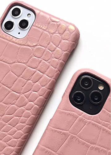 Coque iPhone 13 Pro Max rose croco une idée cadeau chic pour elle - 6