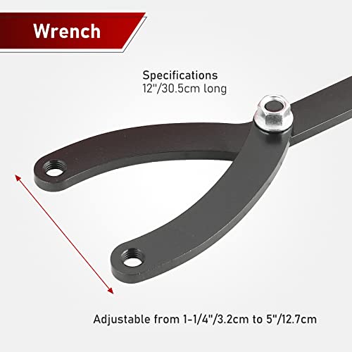 Atpeam Variable Pin Spanner Wrench Kit 15Pc Adjustable Fan Clutch Pully Holder Wrench With Variable Spanner Wrench Pins #TOP2