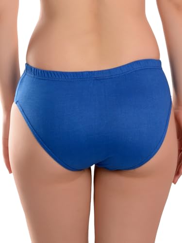 Image of Panty Set for Women | Solid Plain Mid Waist Cotton Panties for Women Combo | Hipster Briefs | Soft Breathable Innerwear for Women | Ladies Innerwear