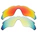 IMYTPFT Compatible/Replacement for Lenses oakleys Radar Pace Red/24K Gold