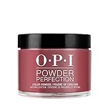 OPI Powder Perfection Malaga Wine | Opaque Dark Red Crème Nail Dipping Powder | Acrylic Alternative