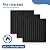50 Pack Sound Proof Foam Panels,12"×12"×1" Acoustic Foam Panels, High Density Soundproof Wall Panels for Home Office Recoding Studio,With 250PCS Adhesive Stickers (Black, 50 Pack)