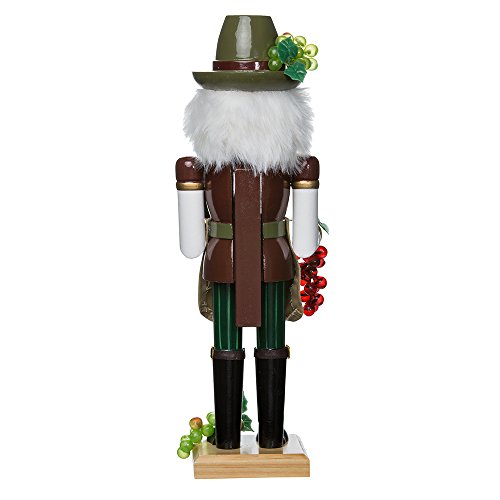 Kurt S. Adler Kurt Adler 15-Inch Wooden Wine Grower Nutcracker, Brown #TOP2