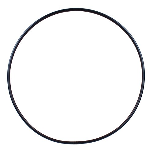 hoopomania® pièce Brute Hula Hoop, PE-25mm, Noir, Ø 100cm Cover