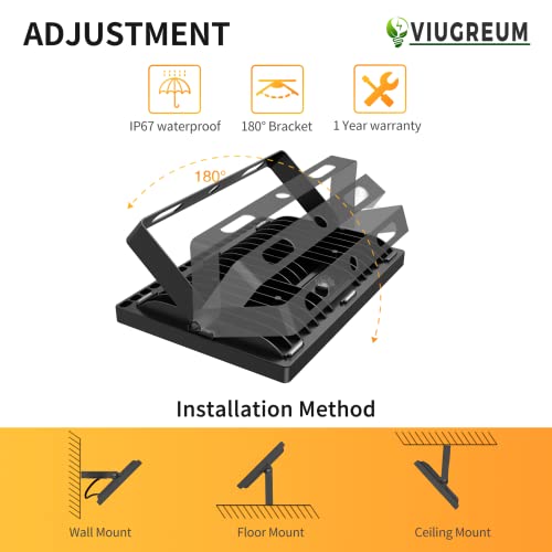 Viugreum 10 Pack Led Flood Light Outdoor, 300W (1800W Halogen Equiv), Thinner And Lighter Design, Waterproof Ip65, 30000Lm, Warm White (2800-3200K), Super Bright Security Floodlight #TOP3