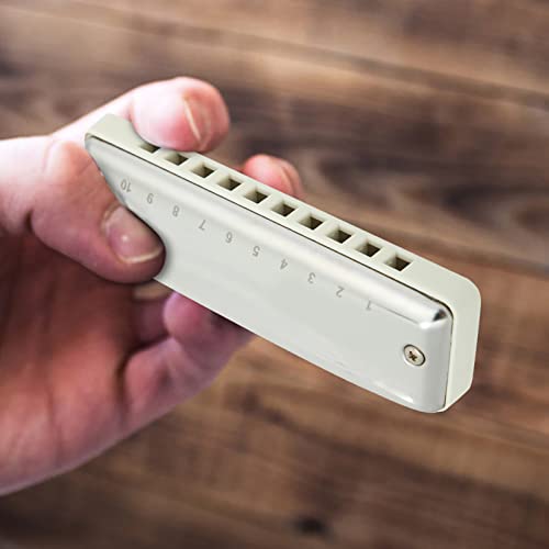 Dilwe Harmonica, Blues Harmonica 10 Trous Mouthorgue F Key Portable Couverture en Acier Inoxydable Haute Brillance pour… - Les Beatles, Paul McCartney, John Lennon, RIngo Starr, George Harrison Dilwe Harmonica, Blues Harmonica 10 Trous Mouthorgue F Key Portable Couverture en Acier Inoxydable Haute Brillance pour… – Image 7