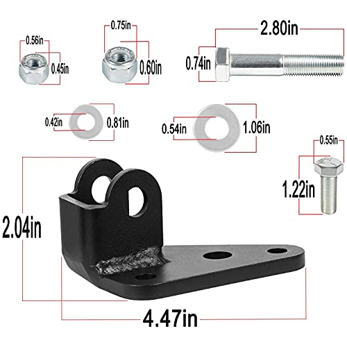 LAIKOU 8007 Steering Stabilizer Relocation Bracket Replacement Parts fit for 2007-2018 Wrangler JK JKU