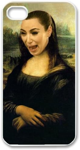 AZA Hard Case for iPhone 4, iPhone 4S, Kim Kardashian Cying Protective iPhone Cover-Black/White-Retail Packaging