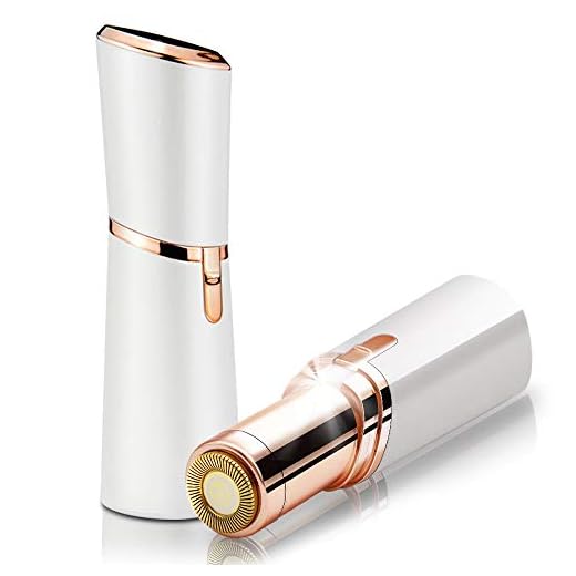 Depiladora Facial Mujer Electrica, Removedor de Vello Impecable, Afeitadora sin dolor para Mujer Impermeable para Mejillas Labios Barbilla y Cuello de Mujeres con Luz LED Incorporada Batería