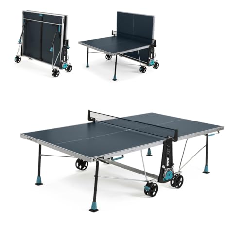 CORNILLEAU - Table de ping Pong d'extérieur 300X Outdoor - Loisir de Jardin - Agrément FFTT - Panneau Bleu 5mm
