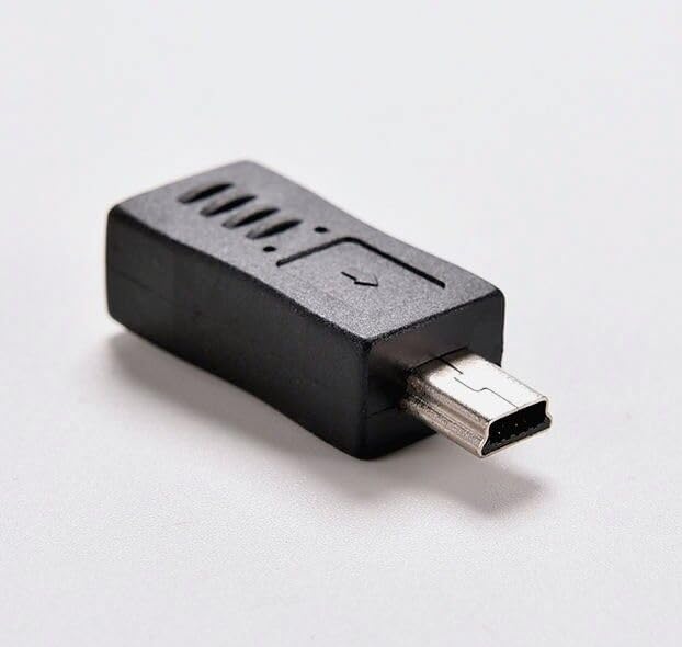Image of Mini USB Male to Micro USB Female Connector (Mini USB M - Micro USB F) - 2 Pieces