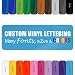 CRAZY4DECALS Custom Vinyl Decal, Personalized Design Your Own Name, Initial Phrase or Quote, (20 Fonts/18 Colors/15 Sizes) Laptop MacBook, Car Sticker, Walls, Window, Windshield Computers, Hydroflask