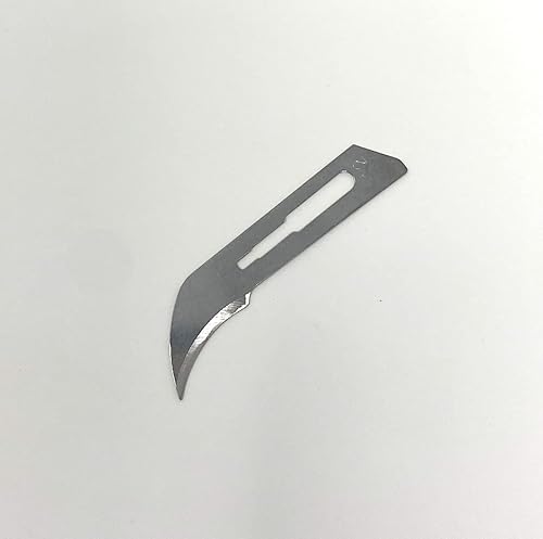 Miniatura 3 de P&P Medical Surgical - Cuchillas de bisturí quirúrgicas desechables, tamaño 12, acero al carbono de alta calidad, 2.1% 10xx envueltas