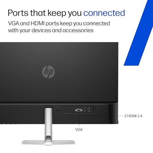 Image of HP Series 5 27 inch(68.6cm) FHD Monitor - Eye Safe Certified, 99% sRGB, IPS, LCD, 3-Sided Micro-Edge, Anti-Glare, 300nits, 2 HDMI 1.4, Black, 3.2kg,527sf