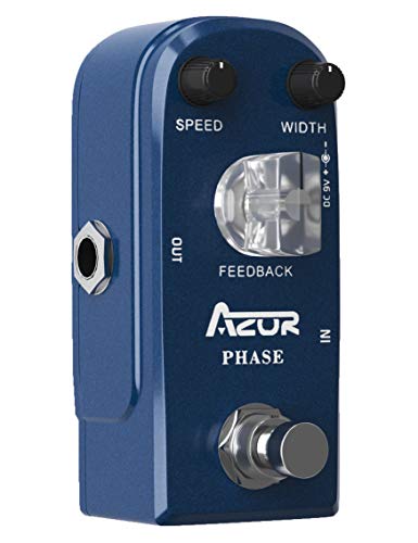 AZOR Pédale d’effet de guitare analogique Phaser – Mini pédale pour guitare électrique True Bypass - Les Beatles, Paul McCartney, John Lennon, RIngo Starr, George Harrison AZOR Pédale d'effet de guitare analogique Phaser - Mini pédale pour guitare électrique True Bypass – Image 5