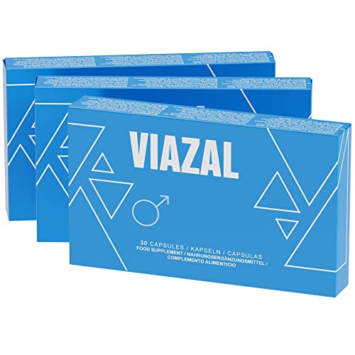 Viazal Cápsulas Azules - Ginkgo, Maca, Ácido D-Aspártico, Ginseng - Zinc Potenciador - Alta Dosis...