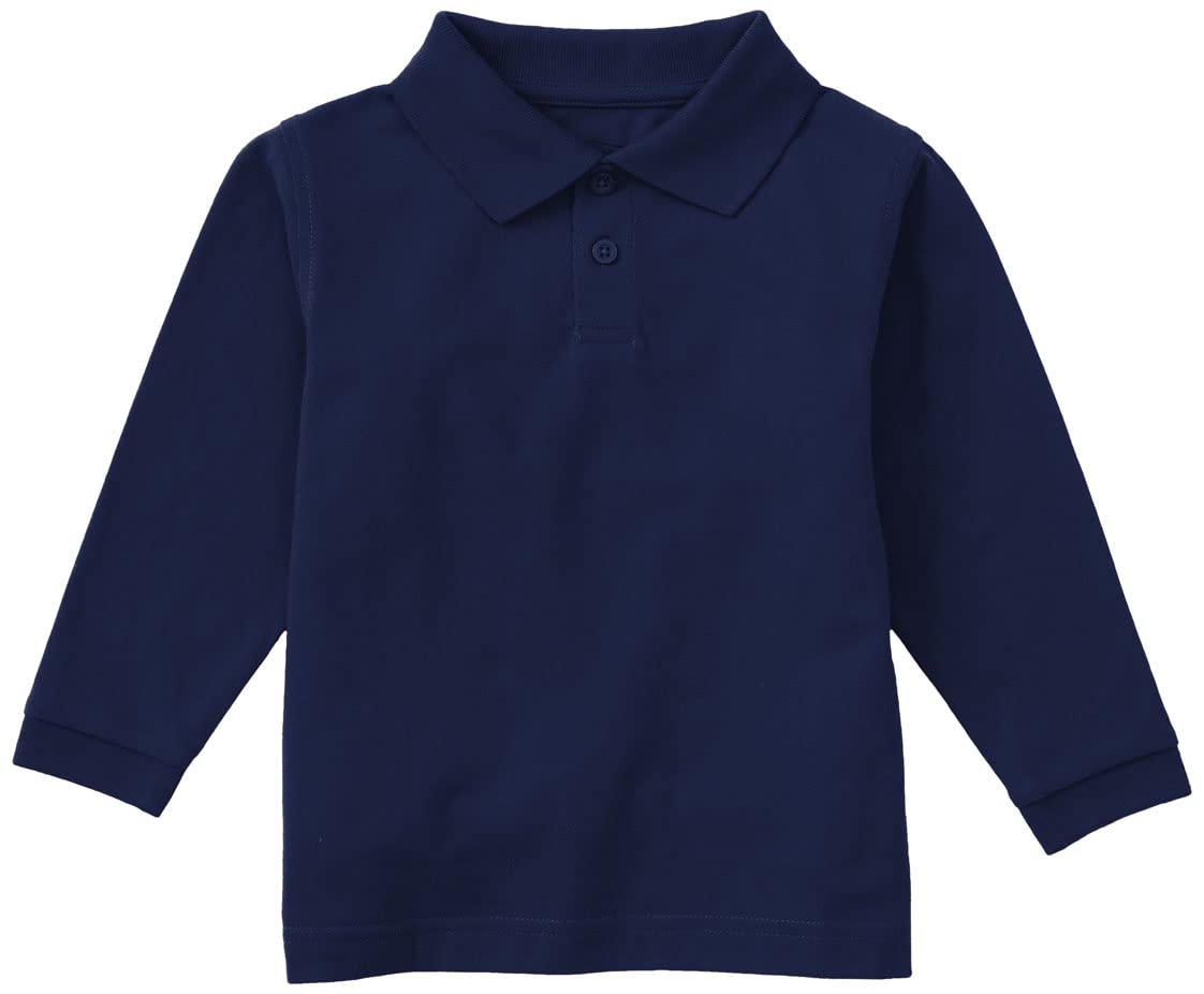 Classroom School Uniforms Toddler Long Sleeve Pique Polo
