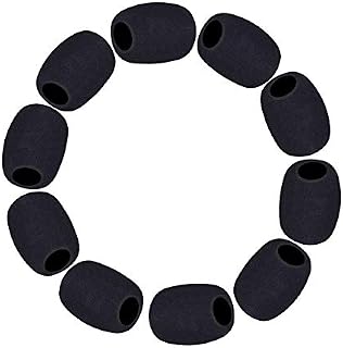 Lapel Microphone Windscreen, Headset Windscreen 10 Pack Mic Foam Covers Lavalier Microphone Windscreen