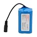 Jiawu Fischerbootbatterie, 12000 MAh Wiederaufladbare Lithiumbatterie mit Großer Kapazität, Nestbootbatterie, RC-Bootbatterie mit Ausgewogener Aufladung für Angelköderboote und RC-Modelle