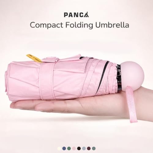 Image of PANCA Foldable Travel Umbrella Compact Manual Sun Rain UV Protection
