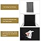 UTEBIT Fotostudio Hintergrund Schwarz, 1.5mx2m Faltbare Photography Backdrops Polyester Faltenfrei Fotoshooting Background Tuch Fotohintergrund Muslin für Fotografie,Video (Kühl Bügeln)