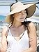 Simplicity Women Travel Straw hat w/ Wide Brim Roll-up Sun Visor, Off-White