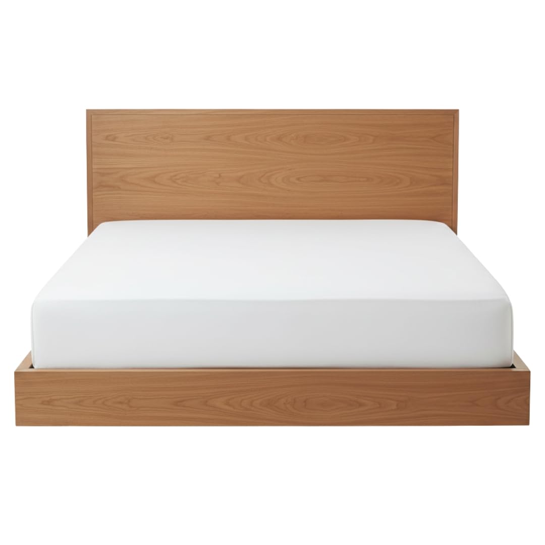 BRIT COTTON® Super King White Fitted Sheets Pack of 1, 90GSM Microfiber, Extra Deep 16"/40cm Bottom Sheets, Soft, Breathable & Durable