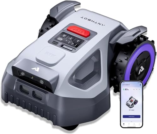 ANTHBOT Robot Tondeuse sans Fil Périphérique M9, 900-1000 m², Navigation