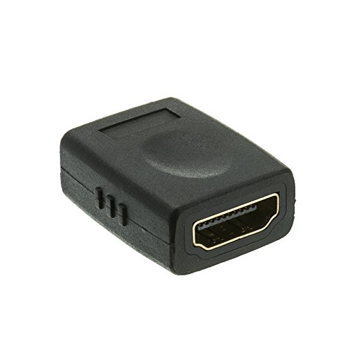 CableWholesale HDMI High Speed Coupler/Gender Changer, HDMI Type-A Female to HDMI Type-A Female, 4K 60Hz, Black