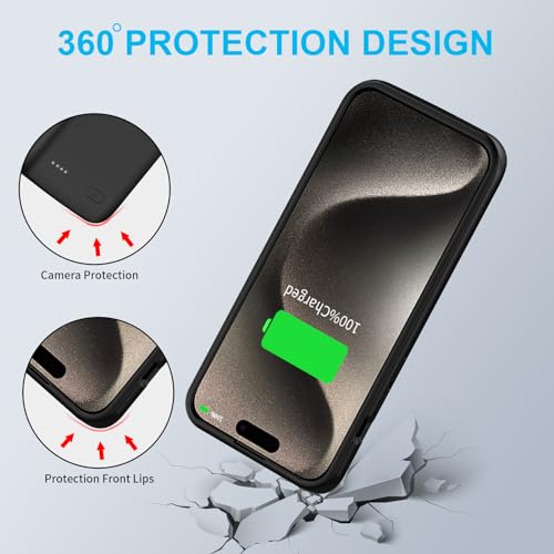 Coque de charge iPhone 15 Pro Max idéale pour voyage et longs trajets - 3