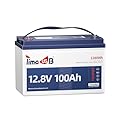 12.8V 100Ah TM LiFePO4 Battery with Low-temp Protection, Timeusb Group 31 Lithium Battery, Up to 15000 Deep Cycles Battery for Trolling Motor, RV, Solar, Travel Trailer, Energy Storage- Off Grid