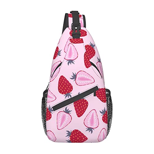 Sac de randonnée fraise pour le cyclisme et le camping en plein air