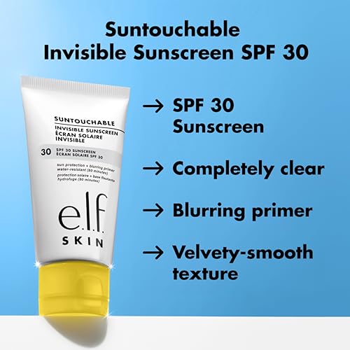 e.l.f. SKIN Suntouchable Invisible SPF 30, Lightweight, Gel-Based Sunscreen For A Smooth Complexion, Doubles As A Makeup Primer, Vegan & Cruelty-Free, Packaging May Vary - Image 2