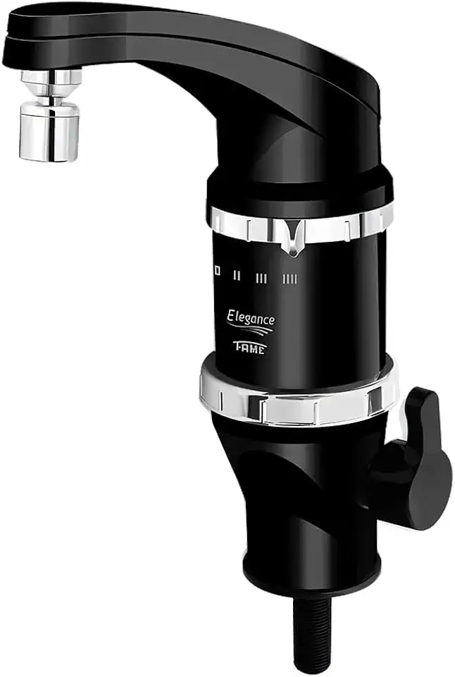 Torneira Elétrica Fame Elegance 4 Temperaturas Super Potente de Bancada Preta 220V