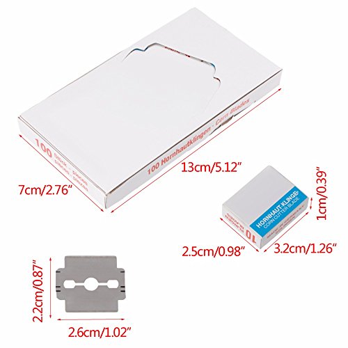 Yimart Professional Pedicure Stainless Steel Foot Corn Callus Remover Cutter Blades for Cuticle Dead Skin - Thumbnail 3