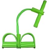 BAITENG Sit-Up Trainer Latex Fuß Elastic Pull Pope Expander Pedal Widerstand Band Fitness Sit Up Pull Seil Seil Bauch Trainer Home Exceiser, Grün