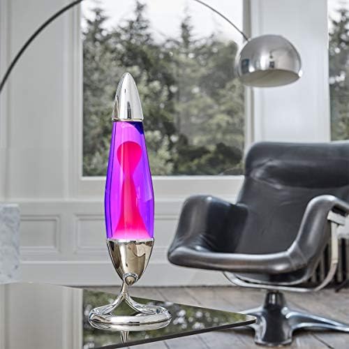 MATHMOS Lava Lamp Neo Lava Lamp for Children & Adults Violet/Pink
