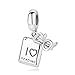 Produktbild Charm Anhänger,925 Sterling Silber Perlen Charm I Liebe Lesen Buch Anhänger Charms Fit Armbänder Diy Frauen Schmuck