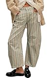 Points forts pour un joli pantalon en jean à imprimé floral : pantalon taille mi-haute avec fermeture éclair sur le devant ; pantalon de survêtement ; jean patchwork style vintage ; 2 poches latérales et 2 poches arrière ; jean large ; pantalon à la cheville en denim imprimé floral ; jean patchwork rétro baggy ; jean western vieilli en denim