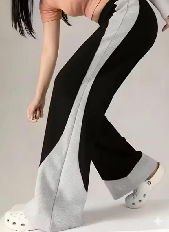 Image of Imsa Moda Plain Women's Loose Fit Trouser- Polycotton Joggers with Elastic Waistband & Side Pockets | Lower Comfortable for Gym, Running & Casual Wear