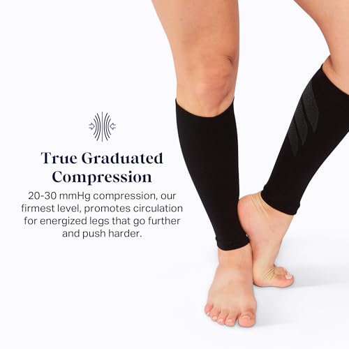 Comrad Calf Compression Sleeves - 20-30mmHG Graduated Compression Sleeve for Men & Women - Leg Relief Support4