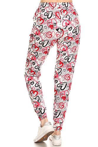 Image of Leggings Depot Premium Jogger Women's Popular Print High Waist Track Pants(S-XL)
