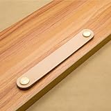 Cabinet Pulls Brown Vintage Soft Door Knobs Classic Single Hole Drawer Handle Kitchen(khaki-6887-128mm)