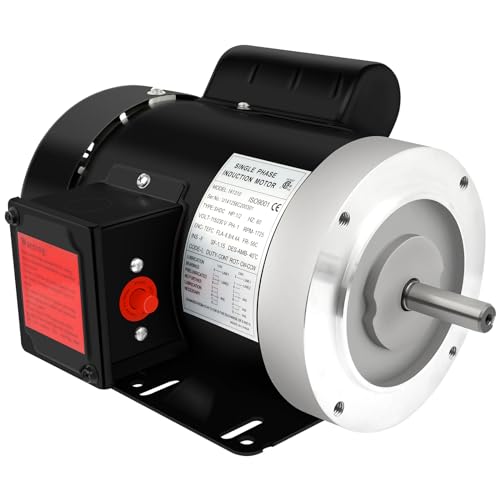 Electric Motor 1/2HP, General Purpose Motor,1725RPM Single Phase Motor,115/230V 5/8" Shaft Diameter CW/CCW TEFC by FAHKNS - Used condition - US$82.46